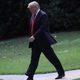 Trump en route to Wednesday’s rally in Erie, Pennsylvania.